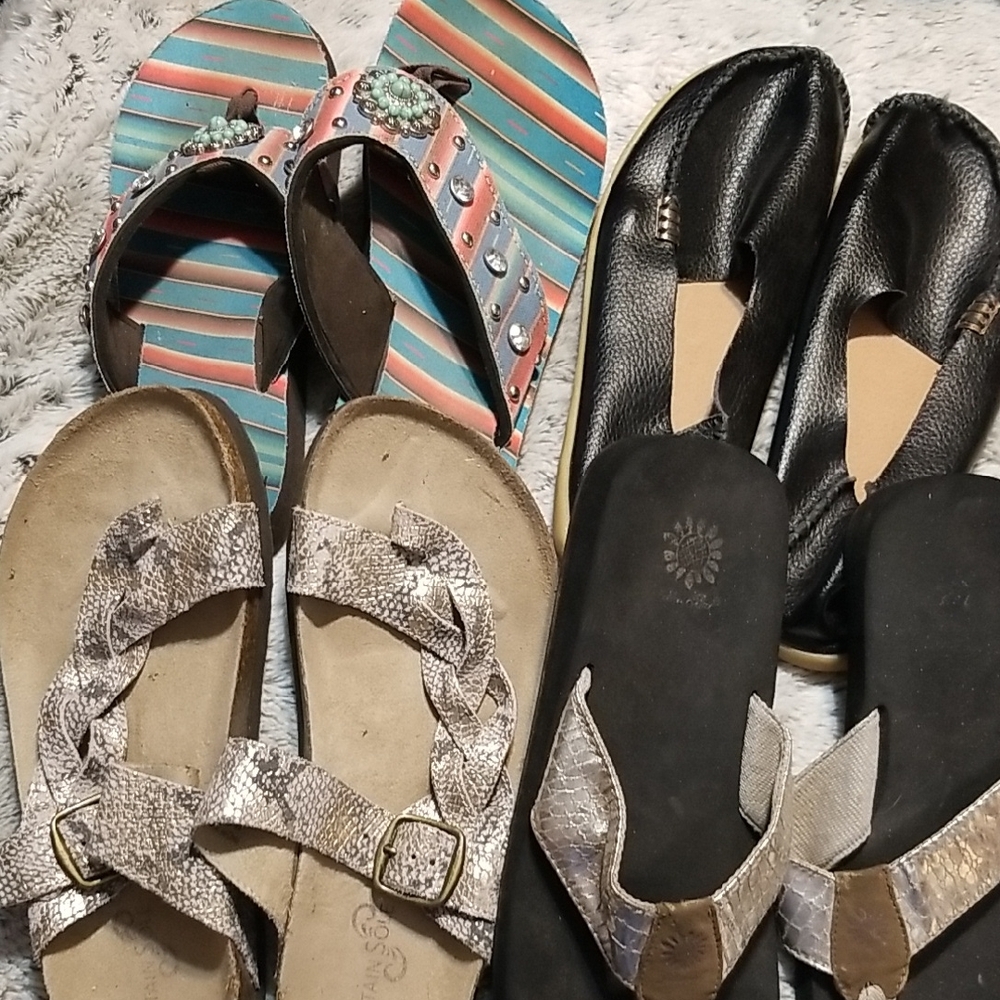 YELLOW BOX, MOUNTAIN SOLE, SOUTH MAIN, ETC, 4 PR  8 - 9 SZ GUC